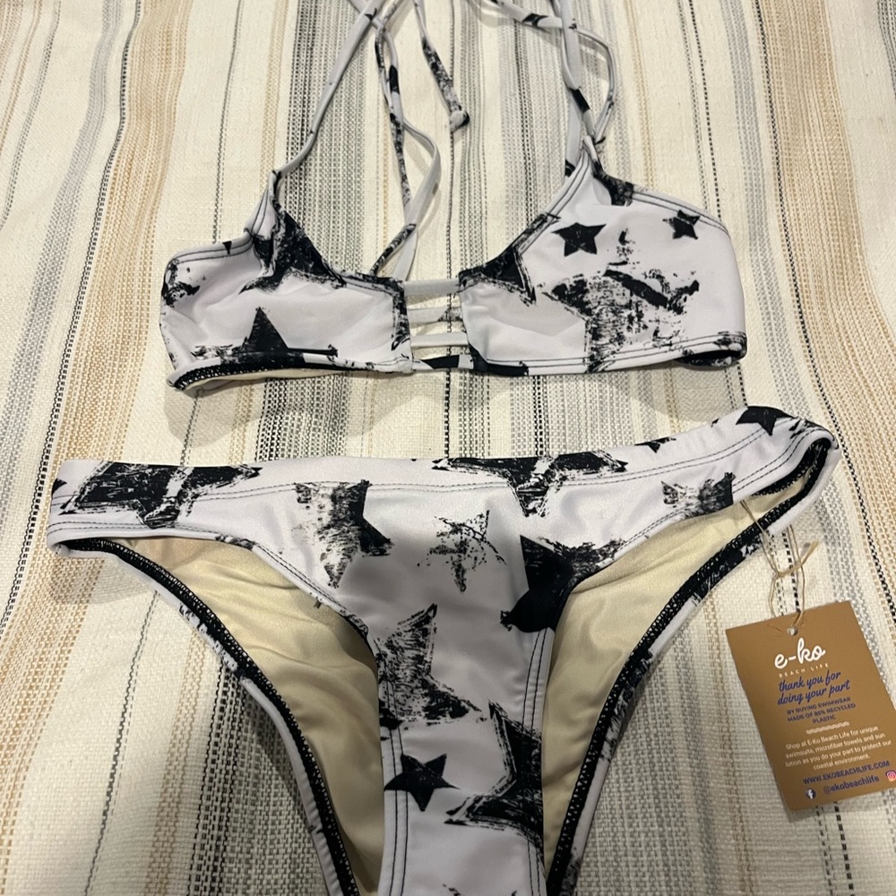 Star bikini top and bottom
